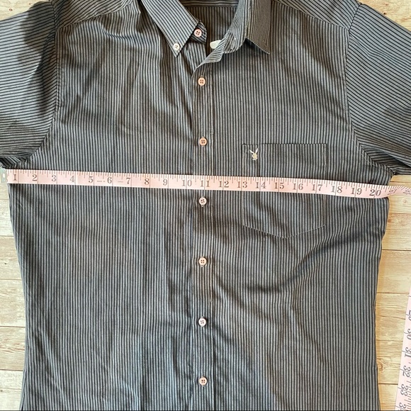 Playboy Pinstripe Button Down Dress Shirt Medium - Picture 5 of 7